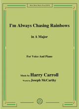 Harry Carroll I M Always Chasing Rainbows In A Major For Voice Piano