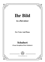 Schubert Ihr Bild In A Flat Minor For Voice Piano