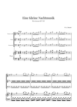 Eine Kleine Nachtmusik For Clarinet Violin Cello And Piano