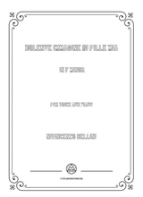 Bellini Dolente Immagine Di Fille Mia In F Minor For Voice And Piano