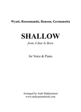 Shallow From A Star Is Born Voice Piano