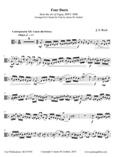 Bach Four Duets From The Art Of Fugue For Clarinet Viola