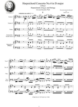 Platti Harpsichord Concerto No 4 In D Major Cspla21 For Harpsichord And Strings