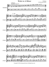 Waltz In A Minor Chopin For Handbell Choir 3 Octaves