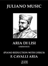 Aria Di Lisi Piano Reduction With Lyrics F Cavalli