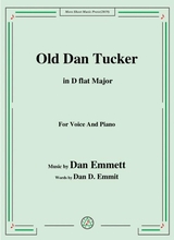 Rice Old Dan Tucker In D Flat Major For Voice And Piano