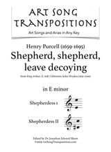 Shepherd Shepherd Leave Decoying Transposed To E Minor