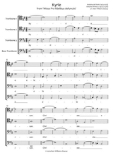 Kyrie From MiSSA Pro Fidelibus Defunctis For Trombone Quartet