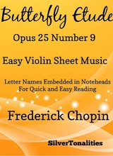 Butterfly Etude Opus 25 Number 9 Easy Violin Sheet Music