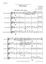 Fairy Dance Op 12 No 4 Sax Quintet