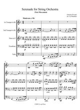 Serenade For Strings First Movement Arranged For Brass Quintet