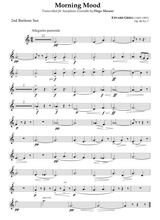 Peer Gynt Suite Op 46 No 1 For Saxophone Ensemble Baritone Sax 2