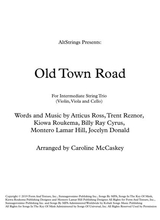Old Town Road Remix For Intermediate String Trio Violin Viola And Cello
