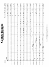 Cantate Domino For Trombone Or Low Brass Duodectet 12 Part Ensemble