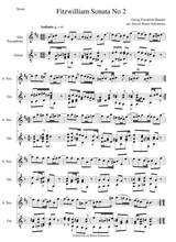 Fitzwilliam Sonata No 2 For Alto Saxophone And Guitar