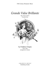 Grande Valse Brillante Op 34 No 2 For Guitar Duo