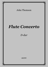 John Thomson Concerto For Flute And String Orchestra