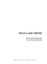 Swan Lake Theme Tchaikovsky Arr For Organ 3 Staff