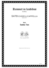 Resonet In Laudibus Carol For SATB Choir A Cappella
