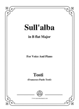 Tosti Sull Alba In B Flat Major For Voice And Piano