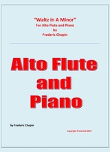 Waltz In A Minor Alto Flute And Piano Chamber Music