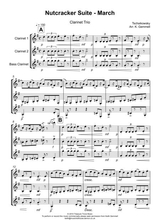 Nutcracker Suite March Clarinet Trio