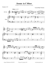 Telemann Sonata In C Minor For Alto Sax Piano