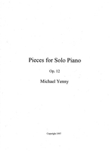 3 Pieces For Piano Op 12
