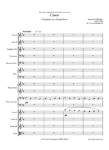 Pachelbels Canon In G Major Mixed Ensemble