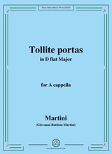 Martini Tollite Portas In D Flat Major For A Cappella