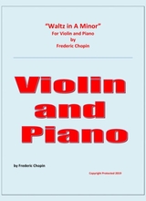 Waltz In A Minor Chopin Violin And Piano Chamber Music