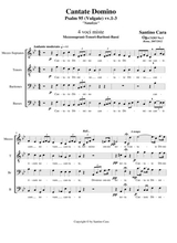 Cantate Domino Psalm 95 Choir Mztbrb A Cappella