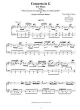 Pergolesi Gb Flute Concerto In G Piano Version 2 Largo