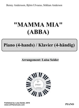 Mamma Mia 4 Hands Piano