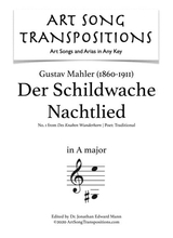 Der Schildwache Nachtlied Transposed To A Major