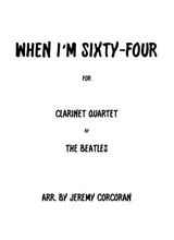 When I M Sixty Four For Clarinet Quartet