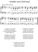 Another Year A New Tune To Frances Ridley Havergals Wonderful Hymn