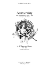 Sommarsng Summer Song For Trumpet In Bb And Piano