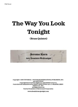 The Way You Look Tonight Brass Quintet