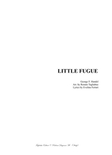 Little Fugue By Handel For SATB Choir In Volalization Or With Italian Lyrics