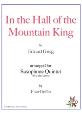 In The Hall Of The Mountain King Arranged For Sax Quintet
