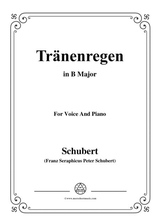 Schubert Trnenregen From Die Schne Mllerin Op 25 No 10 In B Major For Voice Pno