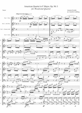 Dvorak American Quartet No 12 For Mixed Woodwind Quartet