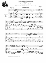 Bach Violin Sonata In A Minor Bwv 967 For Violin And Harpsichord Or Piano