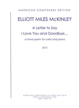 Mckinley A Letter To Say I Love You And Goodbye