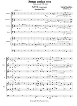 Surge Amica Mea Choir SATB And Organ