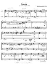 Sonata For Violin And Cello Op 56