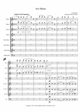 Ave Maria By A Bruckner For Flute Choir