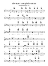 The Star Spangled Banner National Anthem Of The Usa Guitar C Flat Major