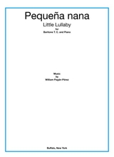 Little Lullaby Pequea Nana For Baritonet C And Piano